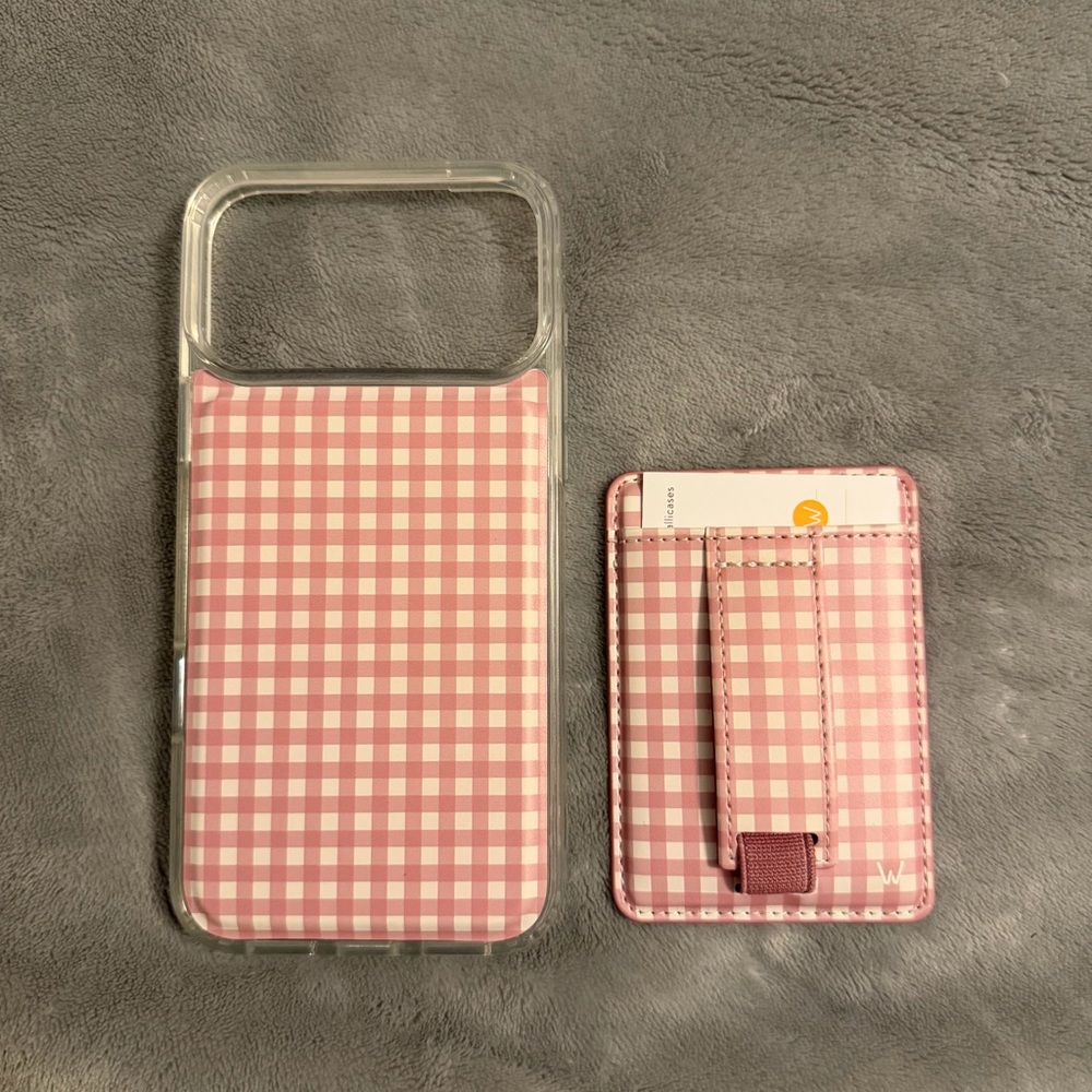 iPhone 17 Pro Max - Blushing Gingham Walli Magnetic Case